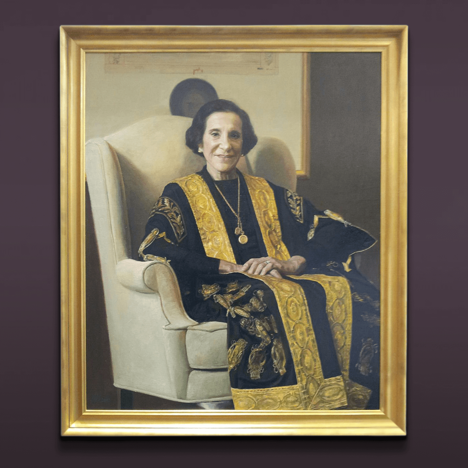 Framing Court Miranda Portrait framed in gold